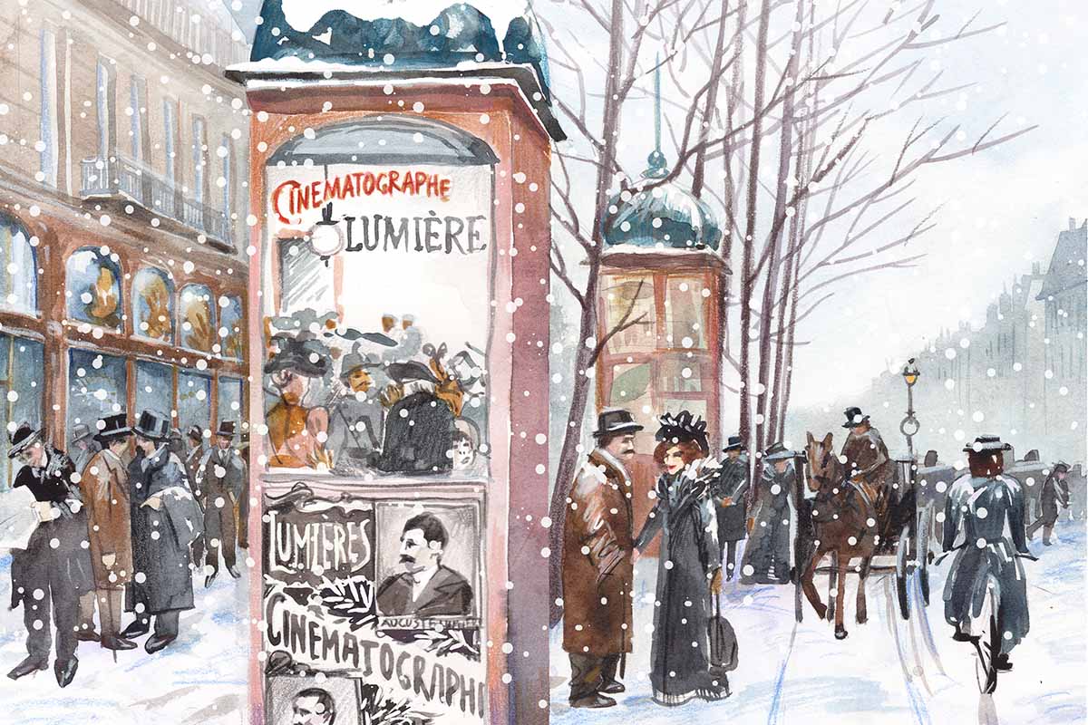 КиноОдиссея Люмьеры Зарождение кинематографа. Иллюстрация из курса по истории кино «КиноОдиссея»